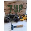 Image 3 : (4) Heavy Machinery Toys, 7 Up Wooden Crate