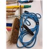 Image 4 : (4) Extension Cords As Is, Various Garden Tools, (4) Rubbermaid Waste Baskets