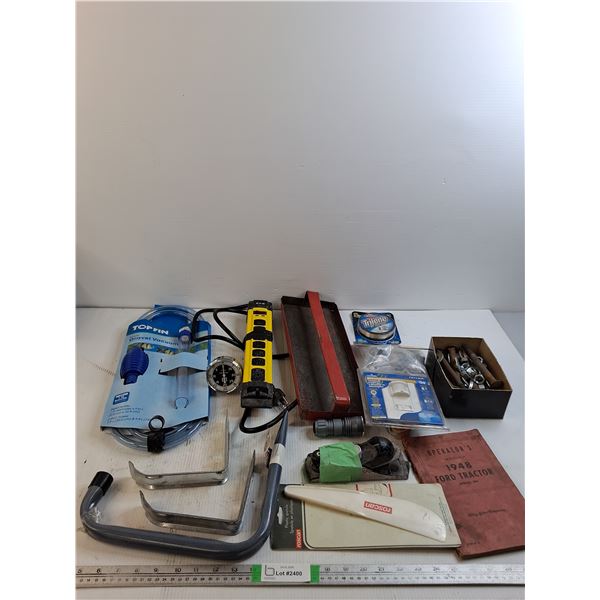 Aquarium Vacuum, Extension Cord Powers On, Tachometer, Misc