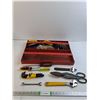 Image 1 : (2) Metal Toolboxes, Various Screw Drivers, Wrenches, Tools