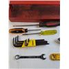 Image 2 : (2) Metal Toolboxes, Various Screw Drivers, Wrenches, Tools