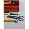 Image 3 : (2) Metal Toolboxes, Various Screw Drivers, Wrenches, Tools