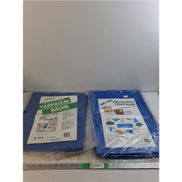 (2) Virgin Polyethylene and Dry Top Tarpaulins