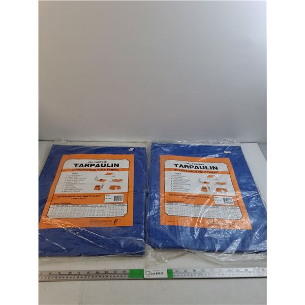(2) All Purpose Tarpaulins