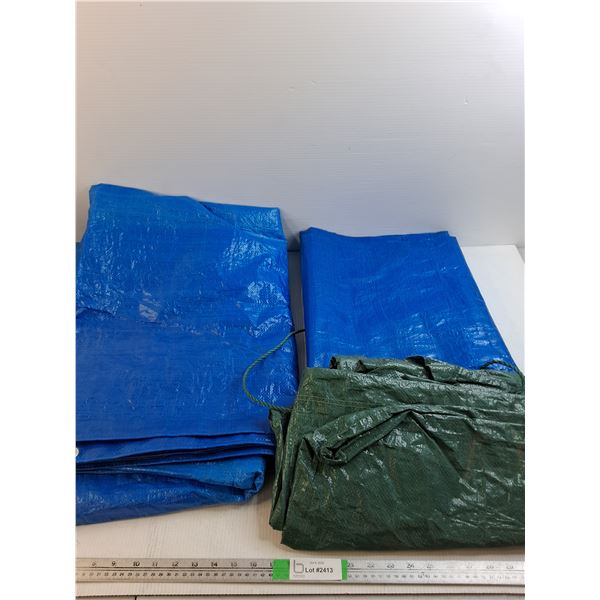 (3) Tarps up to 112.5"x92.5"
