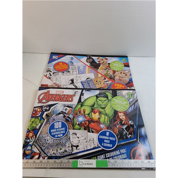 Paw Patrol and Avengers Coloring Pad