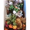 Image 6 : Box of Assorted Fake Flowers
