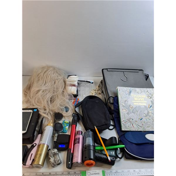 Women's Platinum Blonde Wig, Various Lighters Cannot Ship, Tropical World Coloring book, Misc