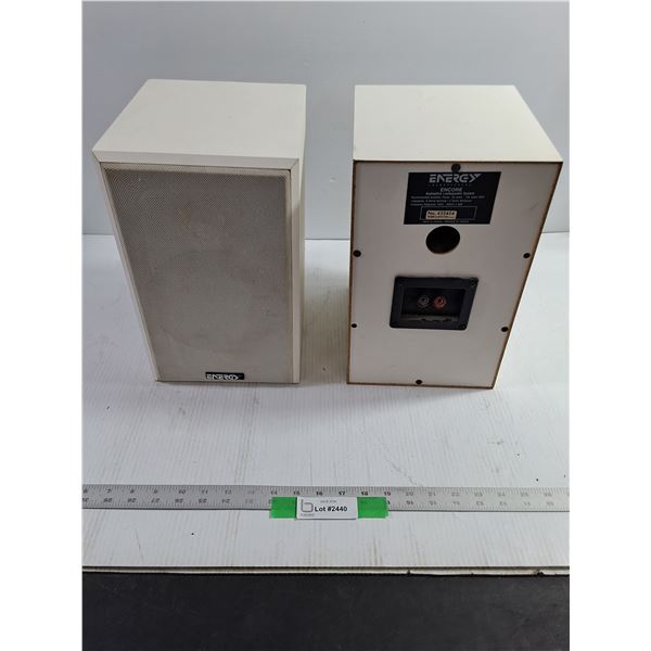 (2) Energy Encore Audiophile Speakers - As Is, Pickup Preferred