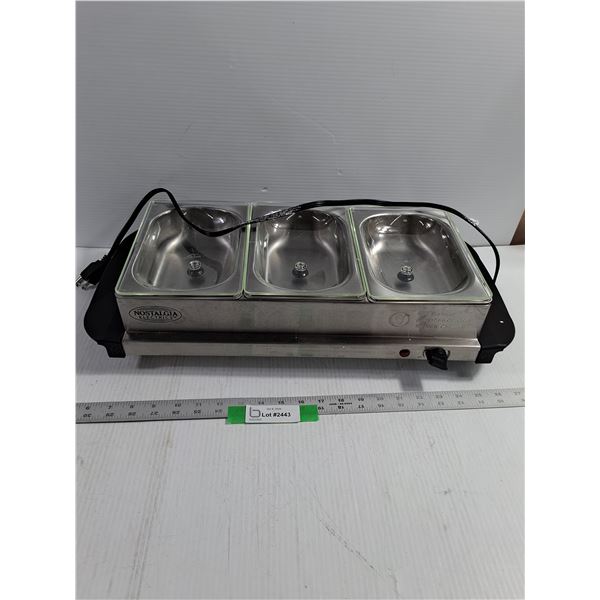 Nostalgia Electrics Buffet Warmer - Powers On, Pickup Preferred