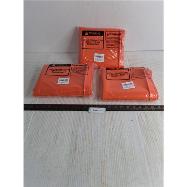 (3) Sealed Silicone Cooking Mats