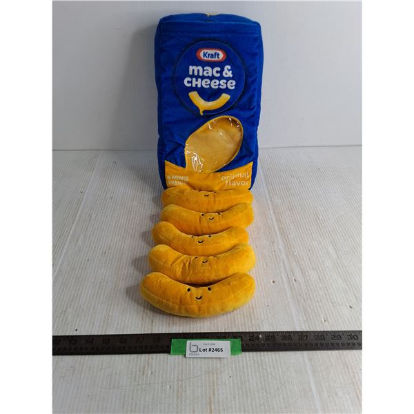 Kraft Mac & Chees Plush Pillow With Removeable Plush Macaroni