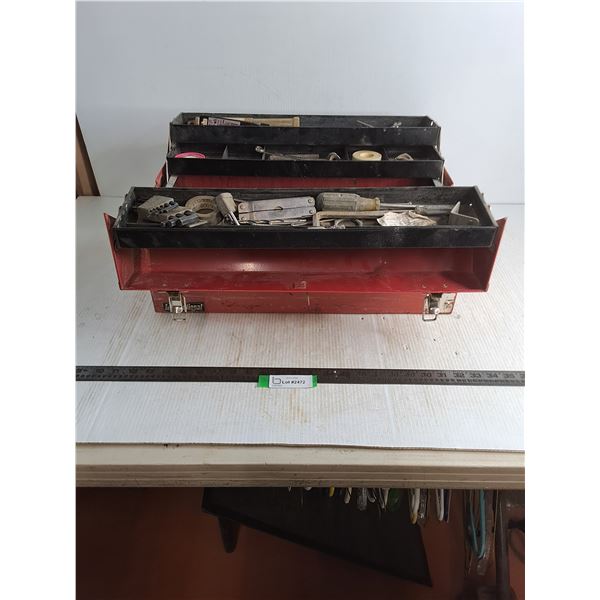 International Accordion Toolbox 21x12x9" w/Contents, Pickup Only