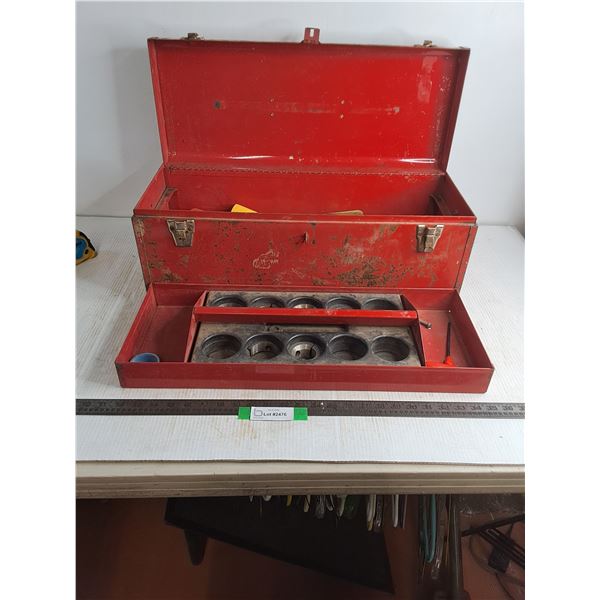 Toolbox 24x9.5x9.5" w/Assorted Driscopipe Parts - Cannot Ship