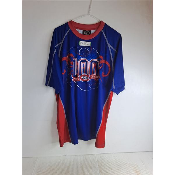 NHL Montreal Canadiens 100 Seasons Anniversary Sport Shirt -  Size L