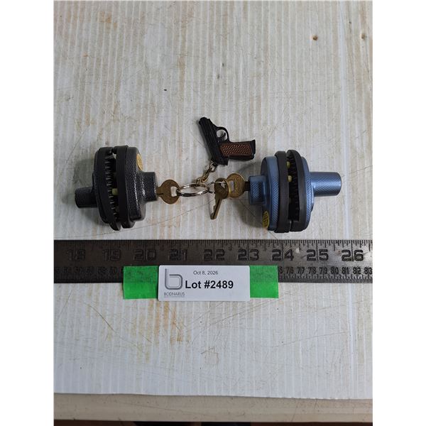 (2) Trigger Locks w/Keys & Keychain