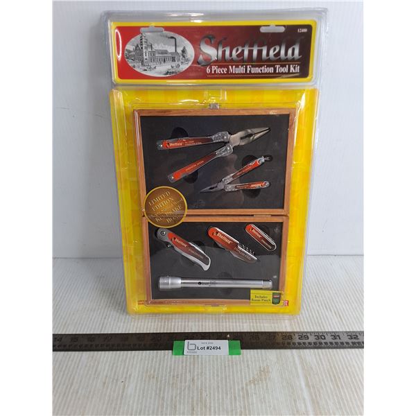 NIB Sheffield 6 Piece Multifunction Tool Kit