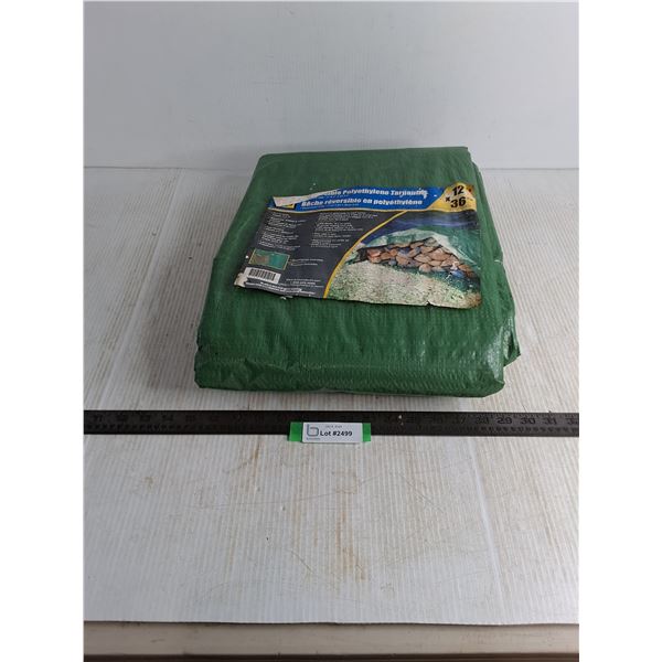 Green Polyethylene Tarp - 12x36'