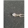 Image 2 : 18" Metal Chain With Swooping Pendent & Clear Stone