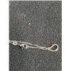 Image 3 : 18" Metal Chain With Swooping Pendent & Clear Stone