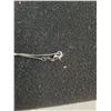 Image 3 : 18" Metal Chain w/ Rectangular Pendant & Black Stone