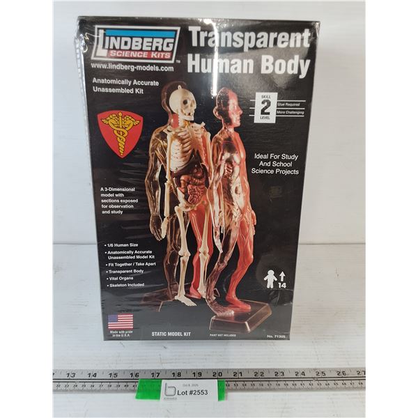 Lindberg Science Model Kits Transparent Human Body with Organs Sealed
