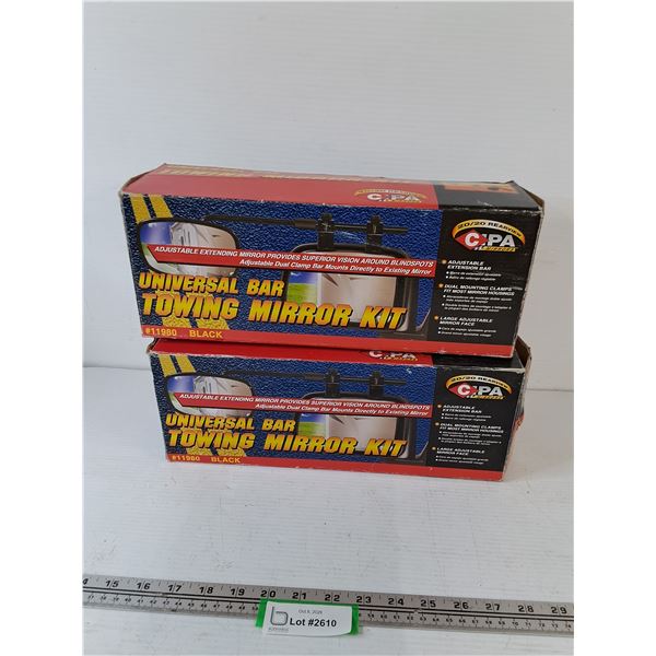 Universal Bar Towing Mirror Kits (2)