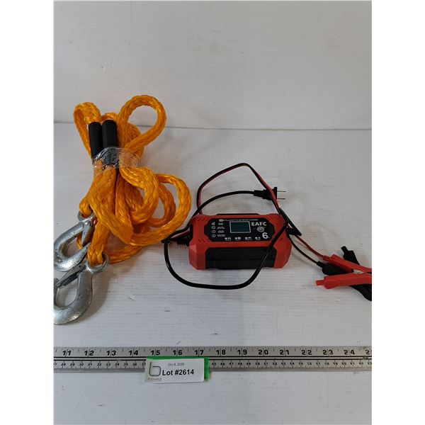 12V Intelligent Pulse Repair Charger, Tow Rope