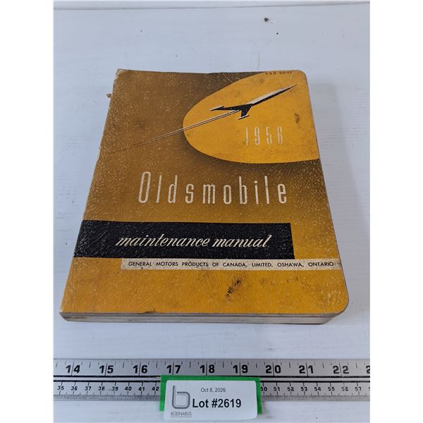 Vintage 1956 Oldsmobile Maintenance Manual