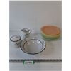 Image 1 : Blueberry Dish Set, Colorful Plates