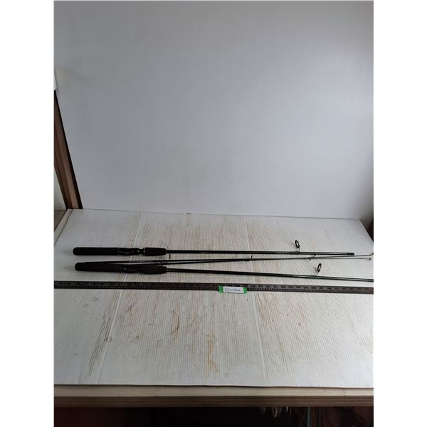 (2) Quantum 2-Part Fishing Reels - 40" Length Each Part - Cannot Ship