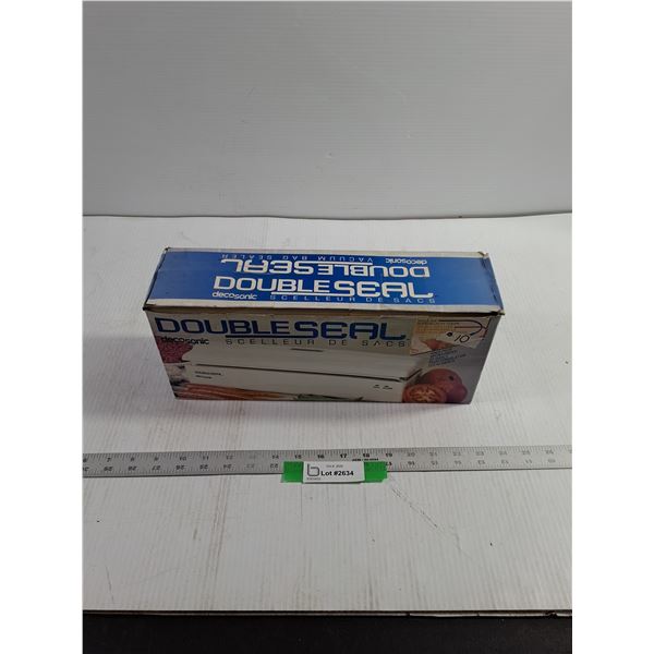 Decosonic Doubleseal Vacuum Sealer - As Is