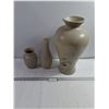 Image 1 : (3) Painted Glass Vases - As Is