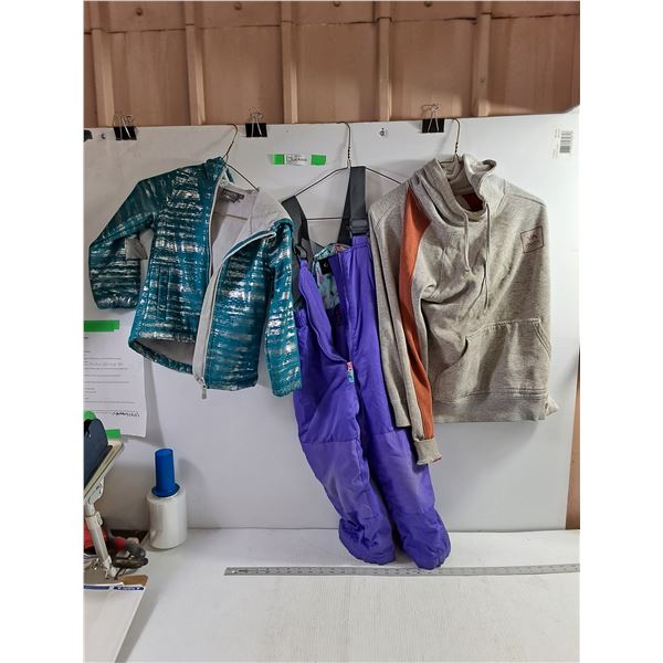 Children's Jacket, Snowpants, & Hoodie - Size 5, 5T, S