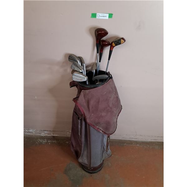 Golf Bag & (13) Clubs- Can't Ship