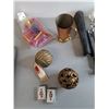 Image 3 : Vintage Tripod up to 41.5", Copper Mug, Mini Playing Cards, Misc.