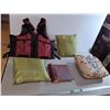 Image 1 : Adult L/XL PFD, (3) Throw Pillows & Photo Album