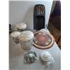 Image 2 : Glass Plates/Pitcher, Plastic Bowls, Dutch Style Figurines, Misc.