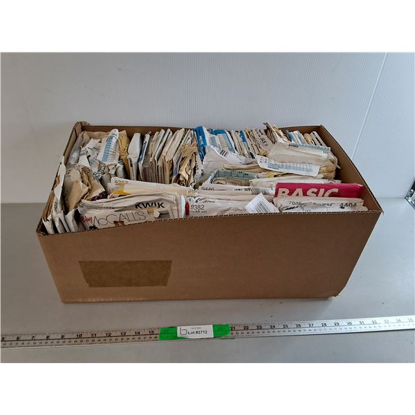 Box of Sewing Patterns