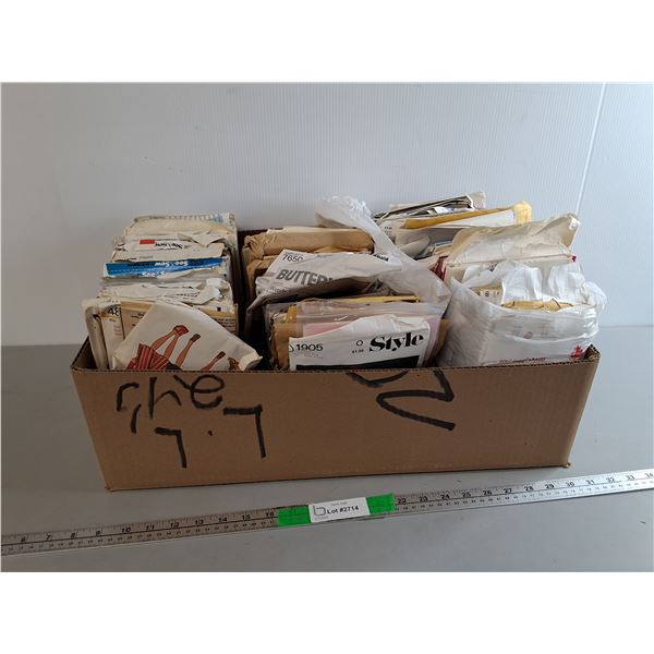 Box of Sewing Patterns