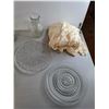 Image 2 : Christmas Coasters, Glass Serving Plates & Vase 8", Misc.