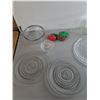 Image 3 : Christmas Coasters, Glass Serving Plates & Vase 8", Misc.