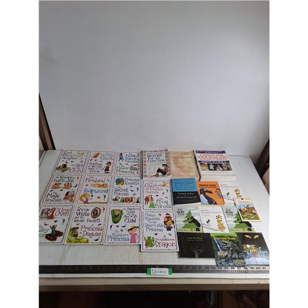 (24) Books (Children's Stories, Childbirth, Bar Mixology)
