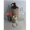 Image 2 : Stoneware & Glass Jugs, Snap-On Mug, Scottish Marmalade Jar - Pickup Preferred