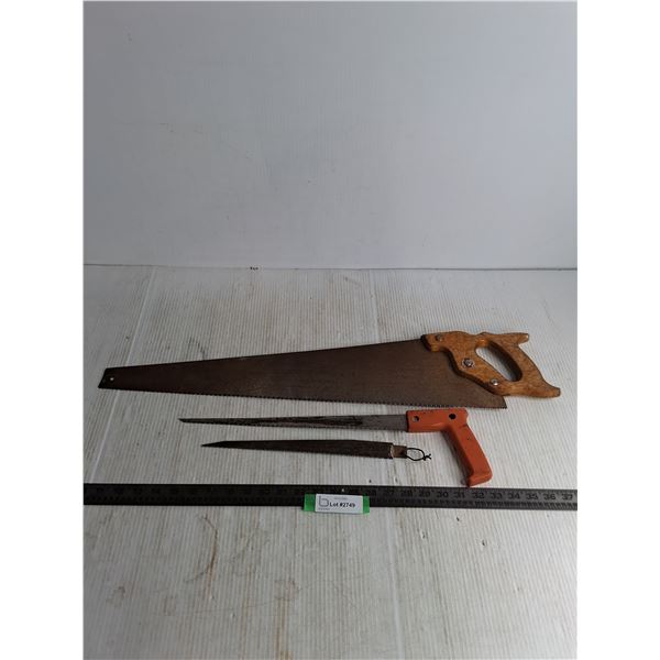 Townsman 26" Handsaw, Sandvik 14" Drywall Saw & Extra 11" Blade