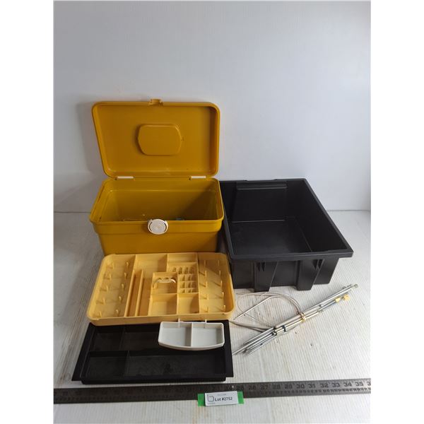 Sewing Kit w/Contents, Plastic Bin