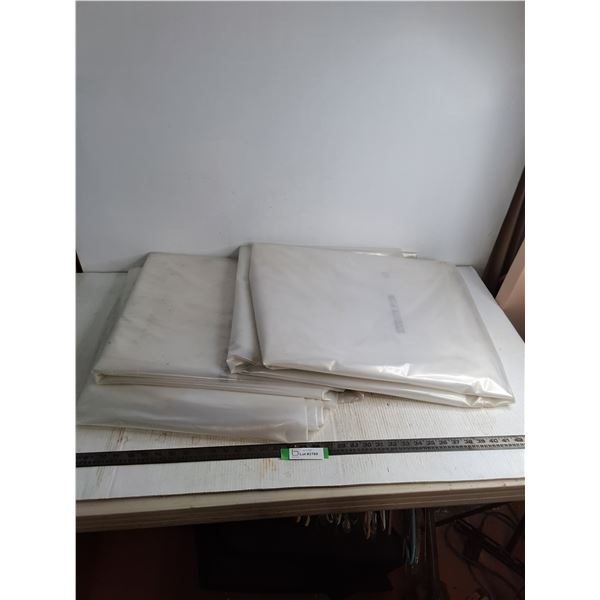 (2) Plastic Poly Sheets - Unknown Size
