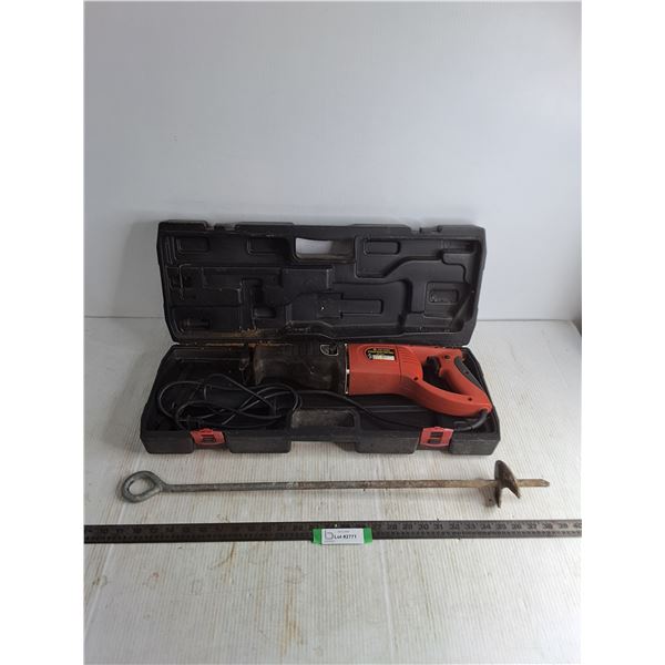 King Canada Electric Reciprocating Saw Kit - Tested, Metal 28" Earth Anchor