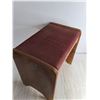 Image 2 : Antique Wooden Sewing Machine Bench - 18x17x12" - Cannot Ship