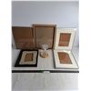Image 1 : (5) Picture Frames - Largest 16" x 13", Glass Angel Ornament